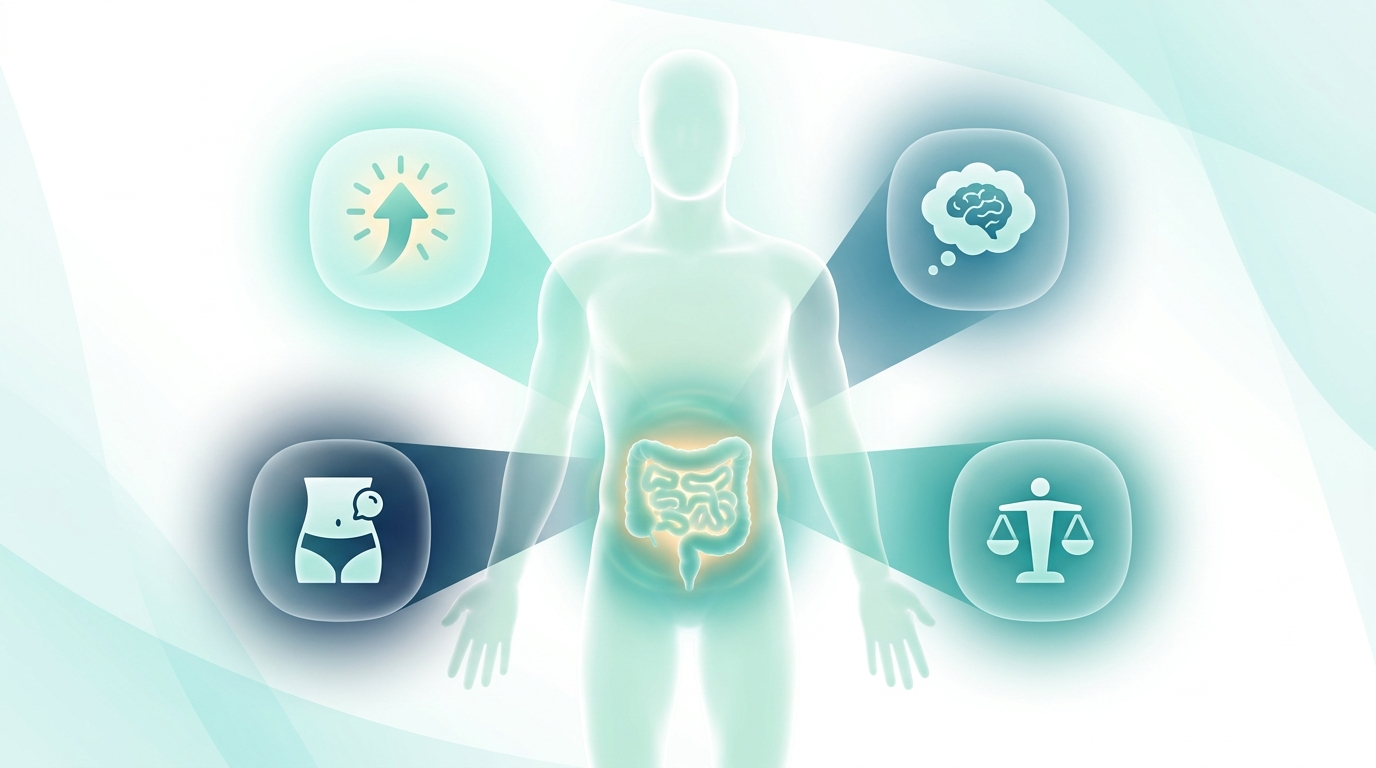 Whole-body benefits of a healthy gut: energy, mental clarity, less bloating, balanced weight